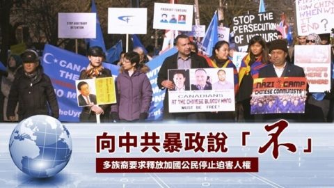 向中共暴政說「不」　多族裔要求釋放加國公民停止迫害人權